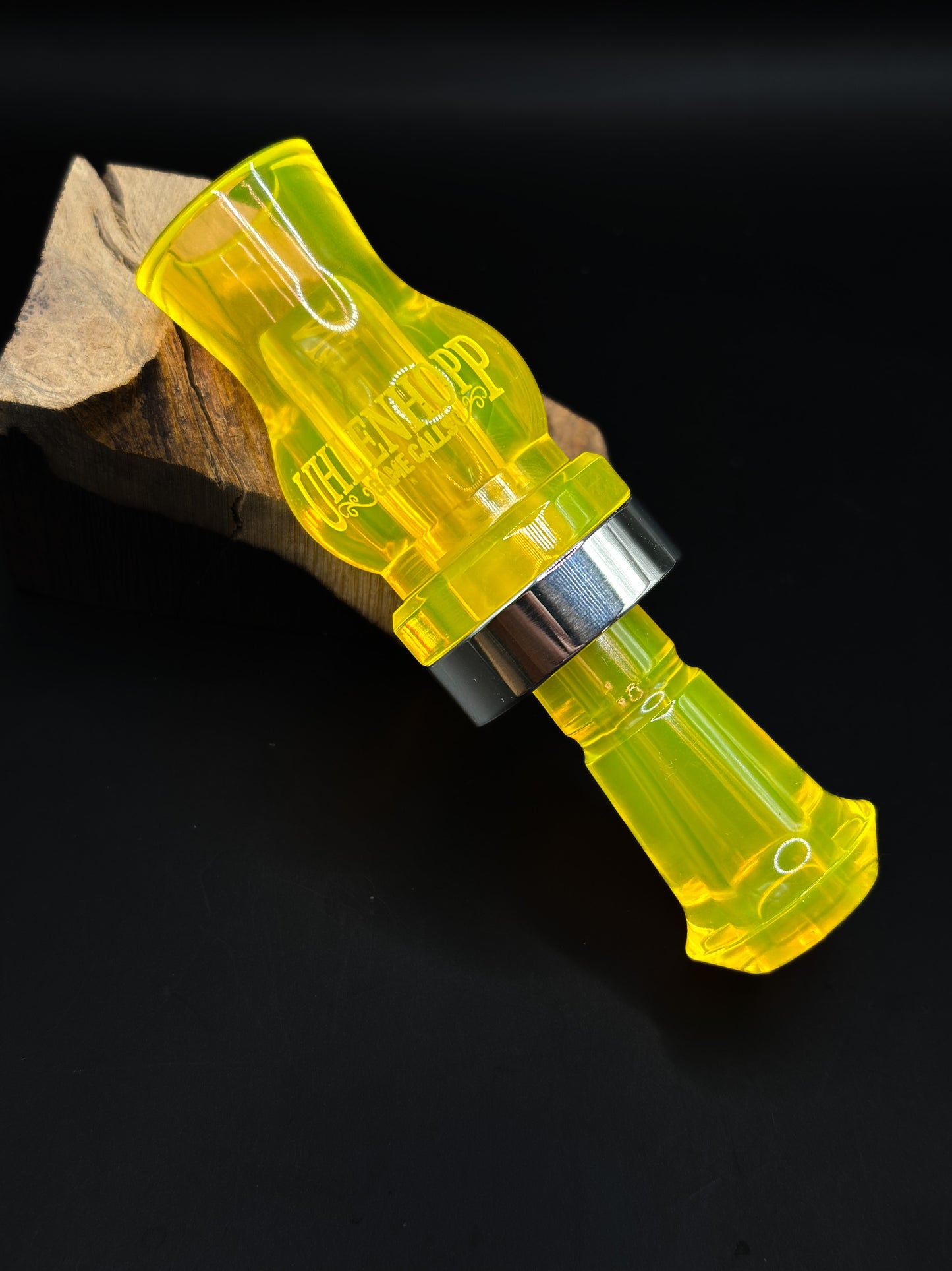 Mud Hen Single Reed Fluorescent Amber Acrylic