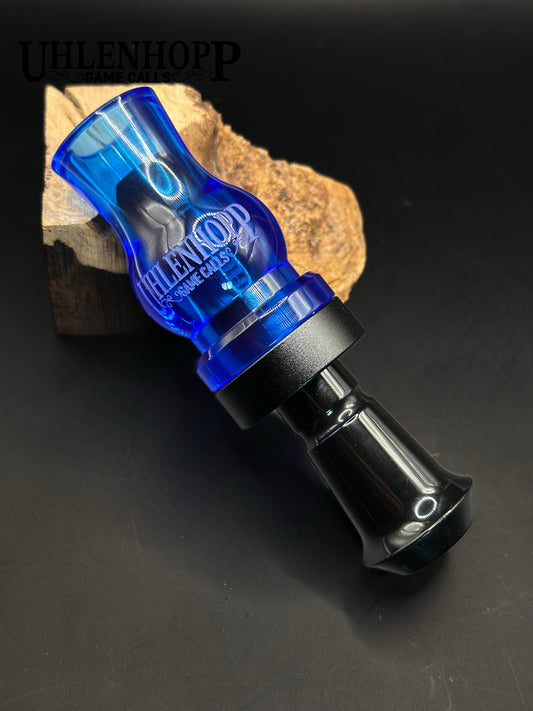 D.L.S (Dirty Little Secret) Transparent Blue Acrylic Black Band Black Acrylic Insert